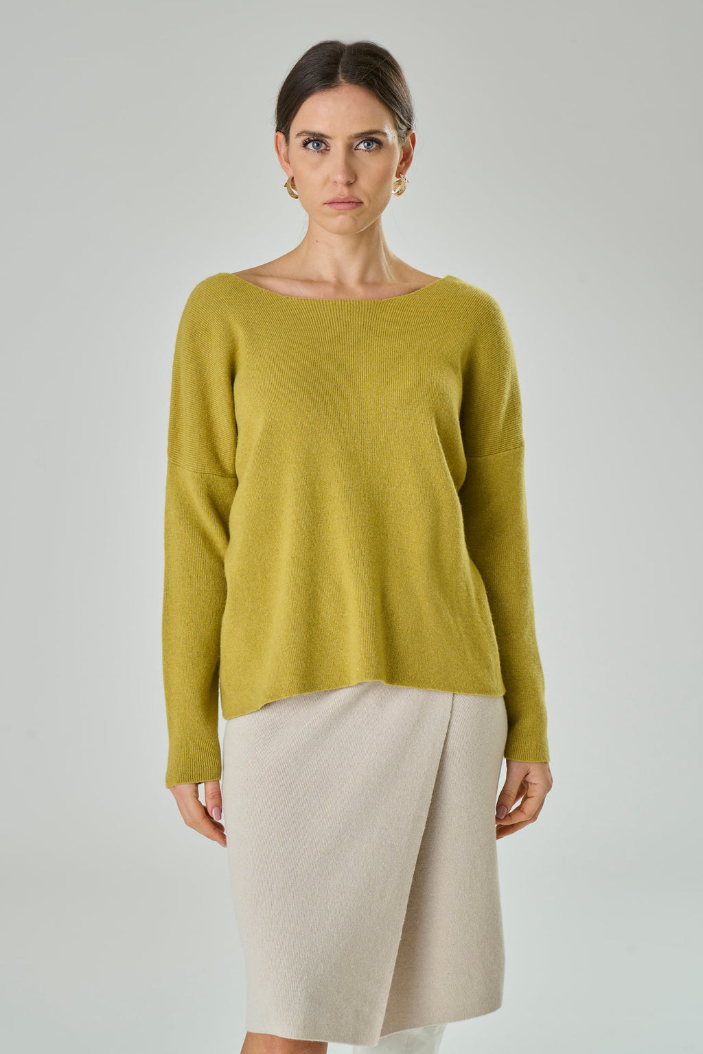 Maglia in misto Cashmere con incrocio sul retro - Andrea-2